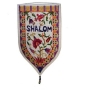  Yair Emanuel Small Shield Tapestry - Shalom English - White - 1