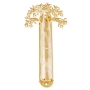 Yealat Chen 24K Gold Plated Mezuzah Case - Tree of Life - 1