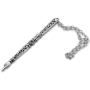 Yealat Chen Torah Pointer with Gems - Remember Jerusalem (Silver or Gold Plated) - 1