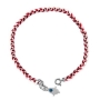 Red String Silver Hamsa Kabbalah Bracelet - 1