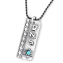 Handcrafted 925 Sterling Silver Kabbalah Pendant With Opal Stone – Abundance - 1
