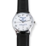 Adi Watches Silver-Plated Israeli Flag Watch With Hebrew Letters - 1