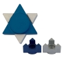 Star of David Travel Candle Holders - Variety of Colors. Agayof Design - 2