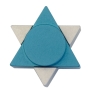 Agayof Design Star of David Travel Shabbat Candle Holders - Color Choice - 14