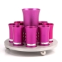 Agayof Design Anodized Aluminum Kiddush Set for 8 - Variety of Colors - 11
