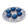One-Level Seder Plate By Agayof Design (Choice of Colors) - 4