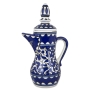Armenian Ceramics Tall Coffee Pot and Sugar Bowl - Blue Flowers - 2