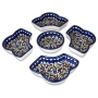 Armenian Ceramics Set of Serving Dishes in Frame - Flowers (Square) - 2