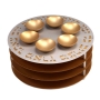 Three-Leveled Seder Plate By Agayof Design (Choice of Colors) - 2