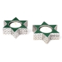 Silver-Plated Travel Candle Holders - Jerusalem Star of David - 2