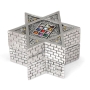 Silver-Plated Travel Candle Holders - Jerusalem Star of David - 1