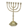 Traditional Ornate 7-Branched Menorah (Variety of Colors) - 2