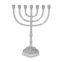 Traditional Ornate 7-Branched Menorah (Variety of Colors) - 3