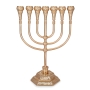 Jerusalem Temple 7-Branch Menorah (Variety of Colors) - 1