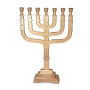 Knesset 7-Branched 12 Tribes Jerusalem Menorah (Choice of Colors) - 7