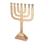 Knesset 7-Branched 12 Tribes Jerusalem Menorah (Choice of Colors) - 8