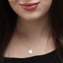 Women's Sterling Silver Double Hamsa Necklace - Blessings / Evil Eye - 3