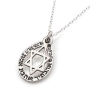 Sterling Silver Silver Star of David Necklace - Love - 1