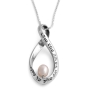 Sterling Silver Eternity Twist with Pearl - Woman of Valor - Proverbs 31:29 - 2