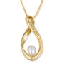 9K Gold Eternity Twist with Pearl - Woman of Valor - Proverbs 31:29 - 2
