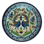 Large Armenian Ceramic Peacock Plate - 1