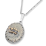 Art in Clay King David's Crown Silver & Ceramic Necklace - 1