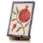 Art in Clay Limited Edition Handmade Ceramic Pomegranate Plaque Wall Hanging with 24K Gold - 2