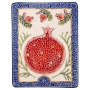 Art in Clay Limited Edition Handmade Pomegranate Ceramic Plaque Wall Hanging - 2