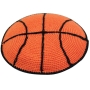 Orange Basketball Hand-Made Knitted Kippah - 1