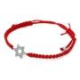 Red String Bracelet with Star of David - 3