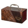 Ornate Faux Leather Etrog Box  - 1