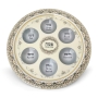 Floral Passover Seder Plate - Choice of Color  - 5