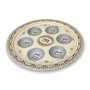 Floral Passover Seder Plate - Choice of Color  - 7