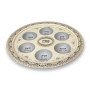 Floral Passover Seder Plate - Choice of Color  - 6