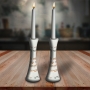Eshet Chayil Hourglass Shabbat Candlesticks - 2