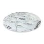 Light Marble Design Glass Passover Seder Plate - Embedded Cups - 3