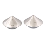 Stainless Steel Round Pyramid Salt and Pepper Set  - 1