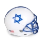Authentic Mini Football Helmet from Schutt Sports with Israeli Flag Design - 3
