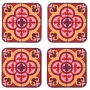 Barbara Shaw Coasters (4) - Flower Tile - 1