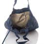 Bilha Bags Crushed Leather Tote Bag – Navy - 5
