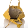 Bilha Bags Crushed Leather Tote Bag – Yellow   - 5