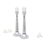 Bier Judaica 925 Sterling Silver Handcrafted Shabbat Candlesticks With Hammered Finish - 4