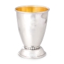 Bier Judaica 925 Sterling Silver Kiddush Cup With Beaded Design - 1