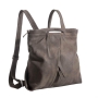 Bilha Bags Taupe Flora Fold Backpack  - 1