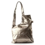 Bilha Bags Asymmetric Vegan Shoulder Bag – Gold - 1