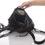 Bilha Bags Black Flora Fold Backpack  - 5