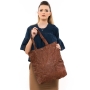 Bilha Bags Crushed Leather Tote Bag – Oak  - 2