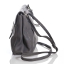 Bilha Bags Lolita Charcoal Leather Clutch Bag - 5