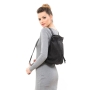 Bilha Bags Shiny-Black Ani Fold Backpack - 4