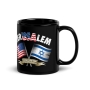 Jerusalem United We Stand Black Glossy Mug - 2